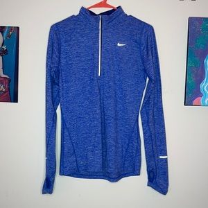 Blue Nike Running Jacket with Thumb Holes